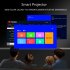 Mini Led Projector Wifi Wireless Mirror Phone Miracast 1080P Lcd Video Movie Party Projector T5 Smart Version EU Plug