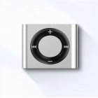 Mini MP3 Music Player Metal Audio Player Built-in Speaker Headphones Tf Card Portable Digital Music Player For Students silver