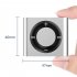 Mini MP3 Music Player Metal Audio Player Built in Speaker Headphones Tf Card Portable Digital Music Player For Students silver
