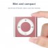 Mini MP3 Music Player Metal Audio Player Built in Speaker Headphones Tf Card Portable Digital Music Player For Students silver