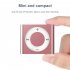 Mini MP3 Music Player Metal Audio Player Built in Speaker Headphones Tf Card Portable Digital Music Player For Students purple