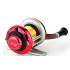 Mini Metal Bait Casting Spinning Reel Ice Fishing Reel Fish Water Wheel Baitcast Roller Ice fishing wheel  red
