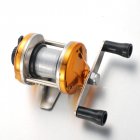 Mini Metal Bait Casting Spinning Reel Ice Fishing Reel Fish Water Wheel Baitcast Roller Gold metal base