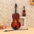 Mini Miniature Violin Model  with Stand and Case Mini Musical Instrument Ornaments  With violin case