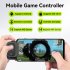 Mini Mobile Phone Game Controller Intelligent Gun pressing Joystick Handle for Android IOS White