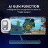 Mini Mobile Phone Game Controller Intelligent Gun pressing Joystick Handle for Android IOS Green