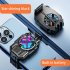 Mini Mobile Phone Radiator Chicken eating Game Cooler Portable Built in Battery Peripherals Air cooled Cooling Fan rechargeable