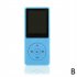Mini Mp3 Player Mp4 E book Recording Pen Fm Radio Multi functional Electronic Memory Card Speaker With Charging Line Headphones blue