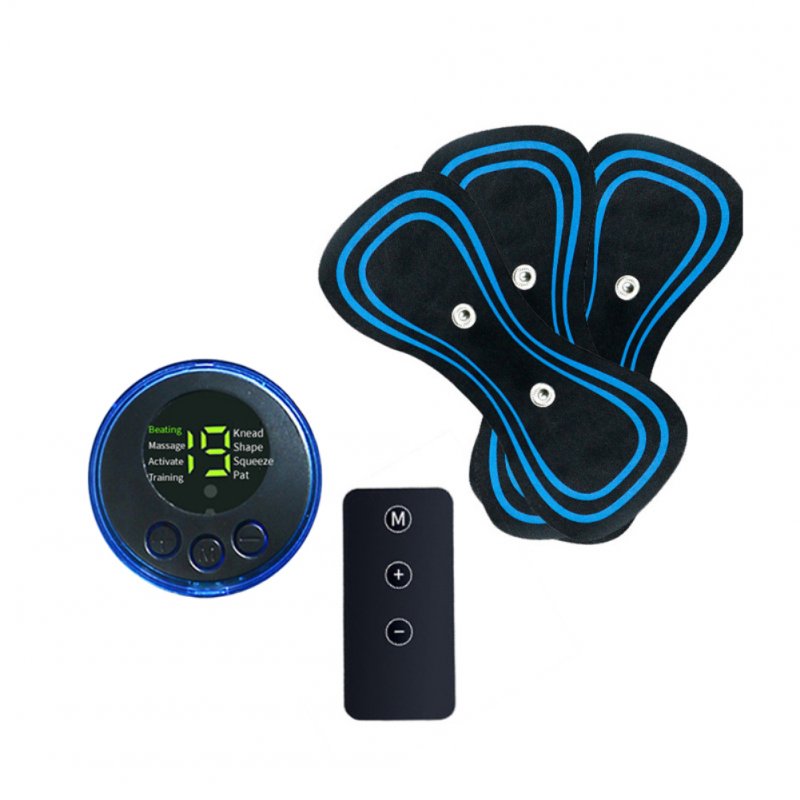 Mini Neck And Cervical Vertebra Massager, Portable Mat For Back And Shoulder Massage, 8 Speed 19 Power Adjustable Relief For Arms, Neck, Shoulders, Back Waist Remote control+host+3 patches English packaging