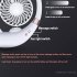 Mini Neck Hanging Fan with Massage Function USB Charging Sports Small Fan Silent Folding Air Cooler Black rose gold 24 18 5 4CM