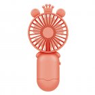 Mini Personal Fan Rechargeable Portable Hand Held Fan For Girls Women Kids Outdoor Travelling Indoor Office Home red