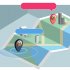 Mini Pet Real Time Tracking Collar Ip67 Waterproof Gps Agps Lbs Wifi Tracker Tracking Locator Red