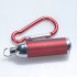 Mini Pocket LED Flashlight Torch Key Chain Keyring Hook for Home And Outdoor Activities Red