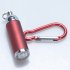 Mini Pocket LED Flashlight Torch Key Chain Keyring Hook for Home And Outdoor Activities Red