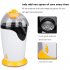Mini Popcorn Machine With Transparent Cover Household Automatic Electric Popcorn Maker For Parties Families Ktv yellow EU plug