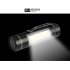 Mini Portable Aluminum Alloy LED Flashlight with Pen Clamp for Home Outdoor Use black