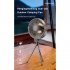 Mini Portable Cooling Fan 360 Degree Rotating 3 Speed Wireless Remote Control Air Cooler With Tripod Black   Remote Control