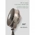 Mini Portable Cooling Fan 360 Degree Rotating 3 Speed Wireless Remote Control Air Cooler With Tripod Black   Remote Control