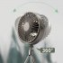 Mini Portable Cooling Fan 360 Degree Rotating 3 Speed Wireless Remote Control Air Cooler With Tripod Black   Remote Control