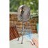 Mini Portable Cooling Fan 360 Degree Rotating 3 Speed Wireless Remote Control Air Cooler With Tripod Black   Remote Control