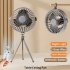 Mini Portable Cooling Fan 360 Degree Rotating 3 Speed Wireless Remote Control Air Cooler With Tripod Black   Remote Control