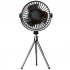 Mini Portable Cooling Fan 360 Degree Rotating 3 Speed Wireless Remote Control Air Cooler With Tripod Black   Remote Control