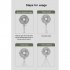 Mini Portable Cooling Fan 360 Degree Rotating 3 Speed Wireless Remote Control Air Cooler With Tripod Gray remote control