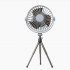 Mini Portable Cooling Fan 360 Degree Rotating 3 Speed Wireless Remote Control Air Cooler With Tripod Black   Remote Control