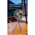 Mini Portable Cooling Fan 360 Degree Rotating 3 Speed Wireless Remote Control Air Cooler With Tripod Gray remote control