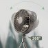 Mini Portable Cooling Fan 360 Degree Rotating 3 Speed Wireless Remote Control Air Cooler With Tripod Black   Remote Control