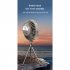 Mini Portable Cooling Fan 360 Degree Rotating 3 Speed Wireless Remote Control Air Cooler With Tripod Black   Remote Control