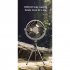 Mini Portable Cooling Fan 360 Degree Rotating 3 Speed Wireless Remote Control Air Cooler With Tripod Gray remote control