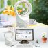 Mini Portable Desktop Bladeless Fan Cute No Fan Leaf Cooler Cooling Fan for Office Study