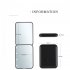 Mini Portable Led Cosmetic Mirror Small Travel Mirror With1X 2X Magnifying And 8 Lights Handheld Square Foldable 2 Sided Makeup Mirror For Women pink