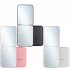 Mini Portable Led Cosmetic Mirror Small Travel Mirror With1X 2X Magnifying And 8 Lights Handheld Square Foldable 2 Sided Makeup Mirror For Women pink