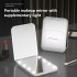 Mini Portable Led Cosmetic Mirror Small Travel Mirror With1X 2X Magnifying And 8 Lights Handheld Square Foldable 2 Sided Makeup Mirror For Women pink