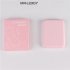 Mini Portable Led Cosmetic Mirror Small Travel Mirror With1X 2X Magnifying And 8 Lights Handheld Square Foldable 2 Sided Makeup Mirror For Women pink