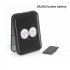 Mini Portable Led Cosmetic Mirror Small Travel Mirror With1X 2X Magnifying And 8 Lights Handheld Square Foldable 2 Sided Makeup Mirror For Women White