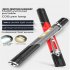 Mini Portable Led Flashlight with Pen Clip USB Rechargeable Working Lamps Cob Pen Light Red