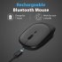 Mini Portable Mouse Wireless Bluetooth compatible Rechargeable Dual Mode Mouse For Mobile Phone Tablet Laptop Black