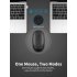 Mini Portable Mouse Wireless Bluetooth compatible Rechargeable Dual Mode Mouse For Mobile Phone Tablet Laptop White