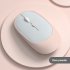 Mini Portable Mouse Wireless Bluetooth compatible Rechargeable Dual Mode Mouse For Mobile Phone Tablet Laptop pink