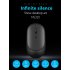 Mini Portable Mouse Wireless Bluetooth compatible Rechargeable Dual Mode Mouse For Mobile Phone Tablet Laptop black and gray