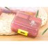 Mini Portable Pill Box Organizer Small Week First Aid Kit for Travel wine red