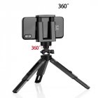 Mini Portable Tripod Selfie Telescopic Foldable Desktop Camera Mobile Phone Stand Holder Bracket black