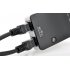 Mini Portable Wireless N Router with 2 4GHz frequency and two LAN Ports is powered via the wall socket
