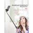 Mini Portable Wireless Selfie Stick Bluetooth Tripod Lightweight 15KG for Smart Phone IOS Version white