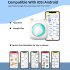 Mini Printer Wireless Bluetooth Connection Thermal Inkless Portable Printer for Wrong Title Printing White