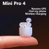 Mini Pro4 Tws Wireless Bluetooth Gaming  Headset Ipx5 Waterproof Suitable For Iphone Pk I12 I11 I9000 Pro4 white