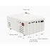 Mini Projector LCD LED Portable Projector Home Theatre Cinema Video Media Player White EU Plug